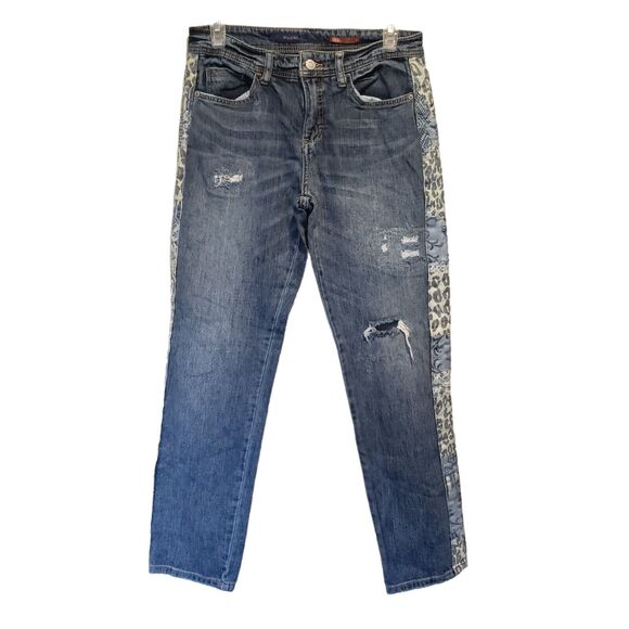 Pilcro Boyfriend Crop Jeans Womens size 26 Mid Rise Light Wash Straight Leg - Picture 8 of 14